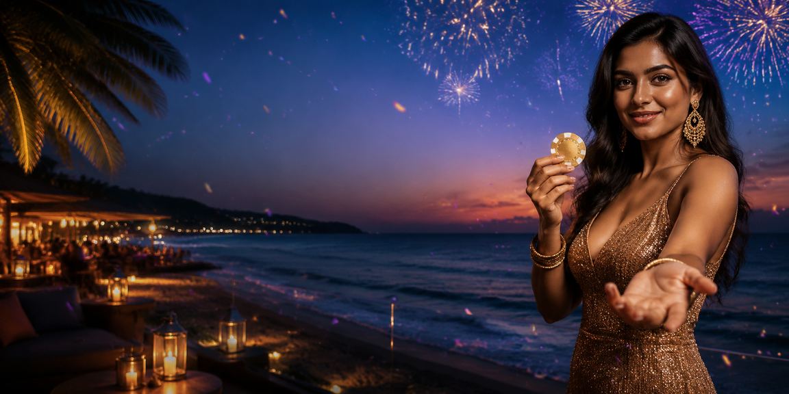 Player making deposit using phone on beach