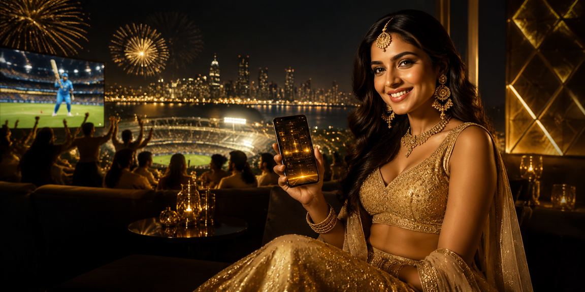 Cricket betting scene in India with players enjoying